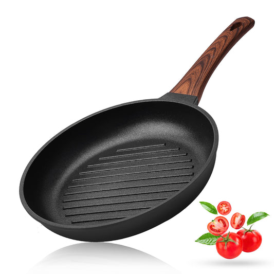 Vinchef 10 Inch Aluminum Nonstick Grill Pan